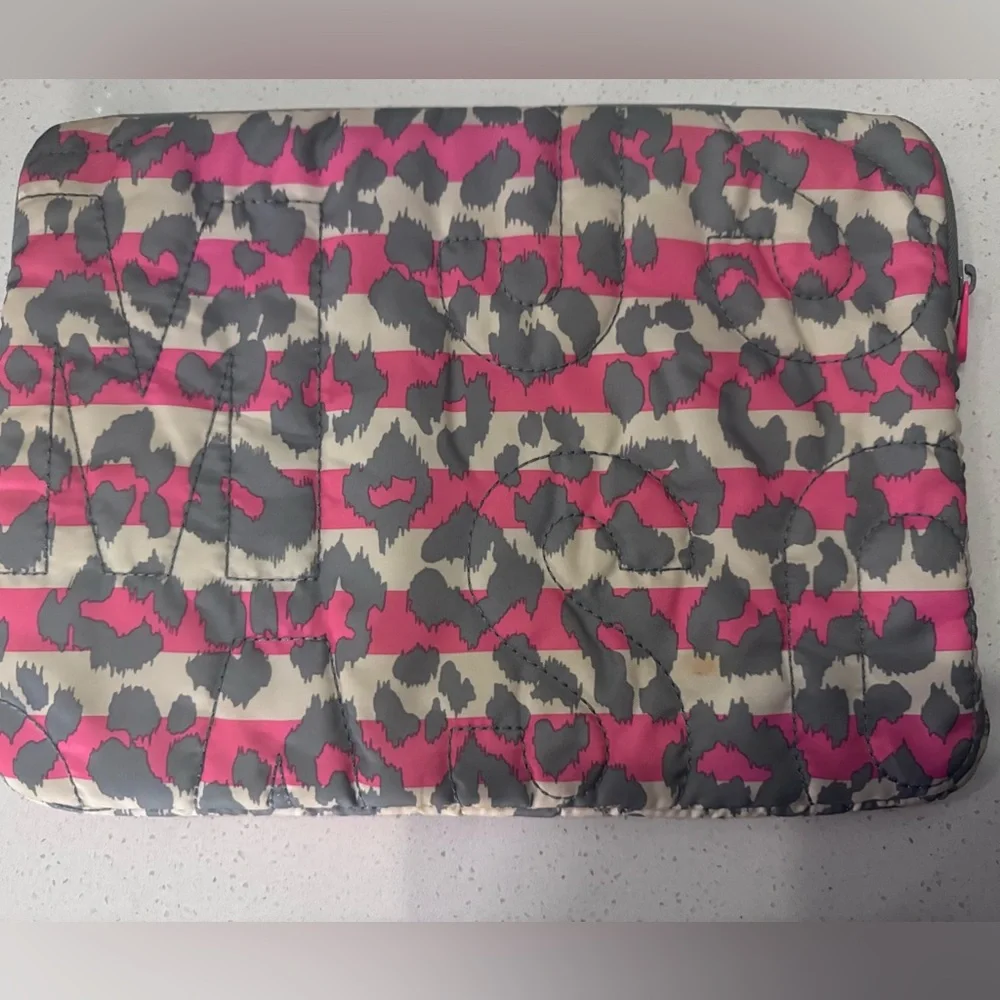 Vintage Marc Jacobs Leopard Print Pink and Gray Laptop case